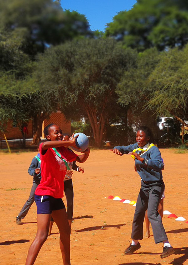 children enjoying ball games