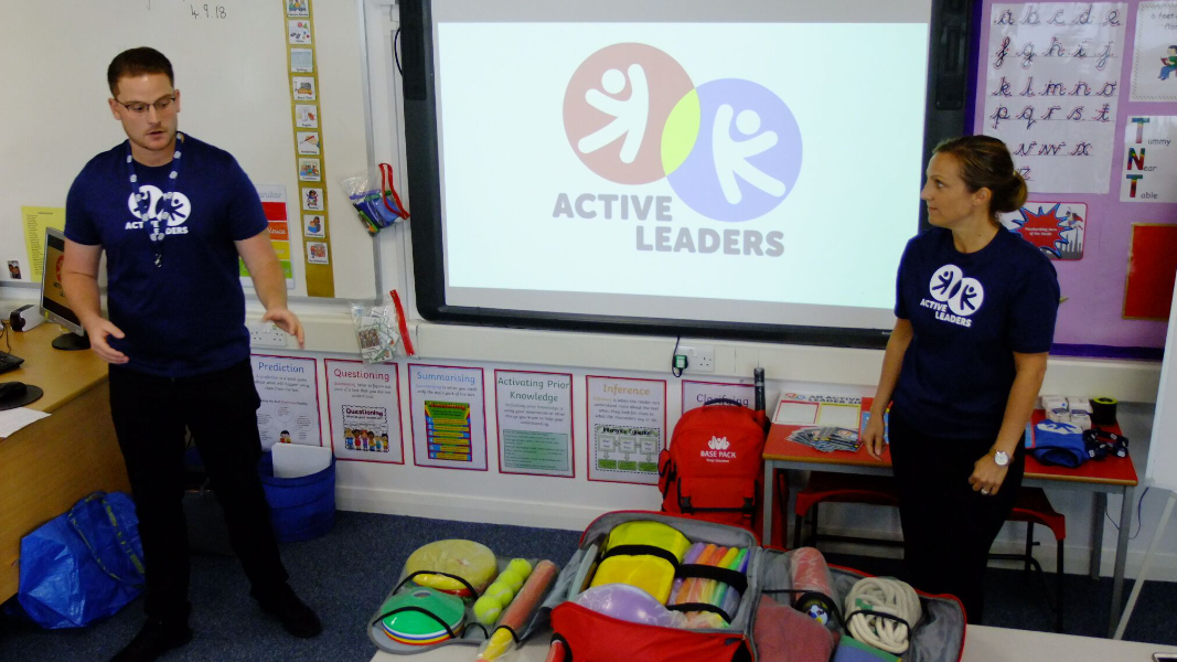 AL 4 active leaders trainers talking with the base pack