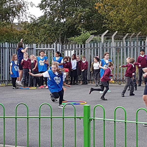 Children taking part in Active Leaders activities