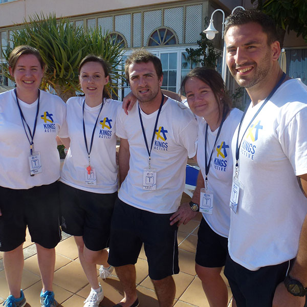 training_001 a group of kings active staff smiling together