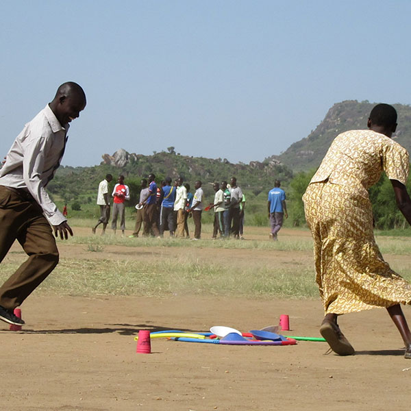 residents enjoying sports activities in Botswana