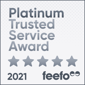 Feefo Platinum Trusted Service Award 2021